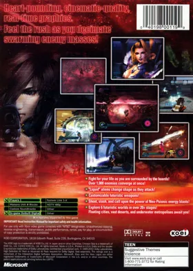 Crimson Sea (USA) box cover back